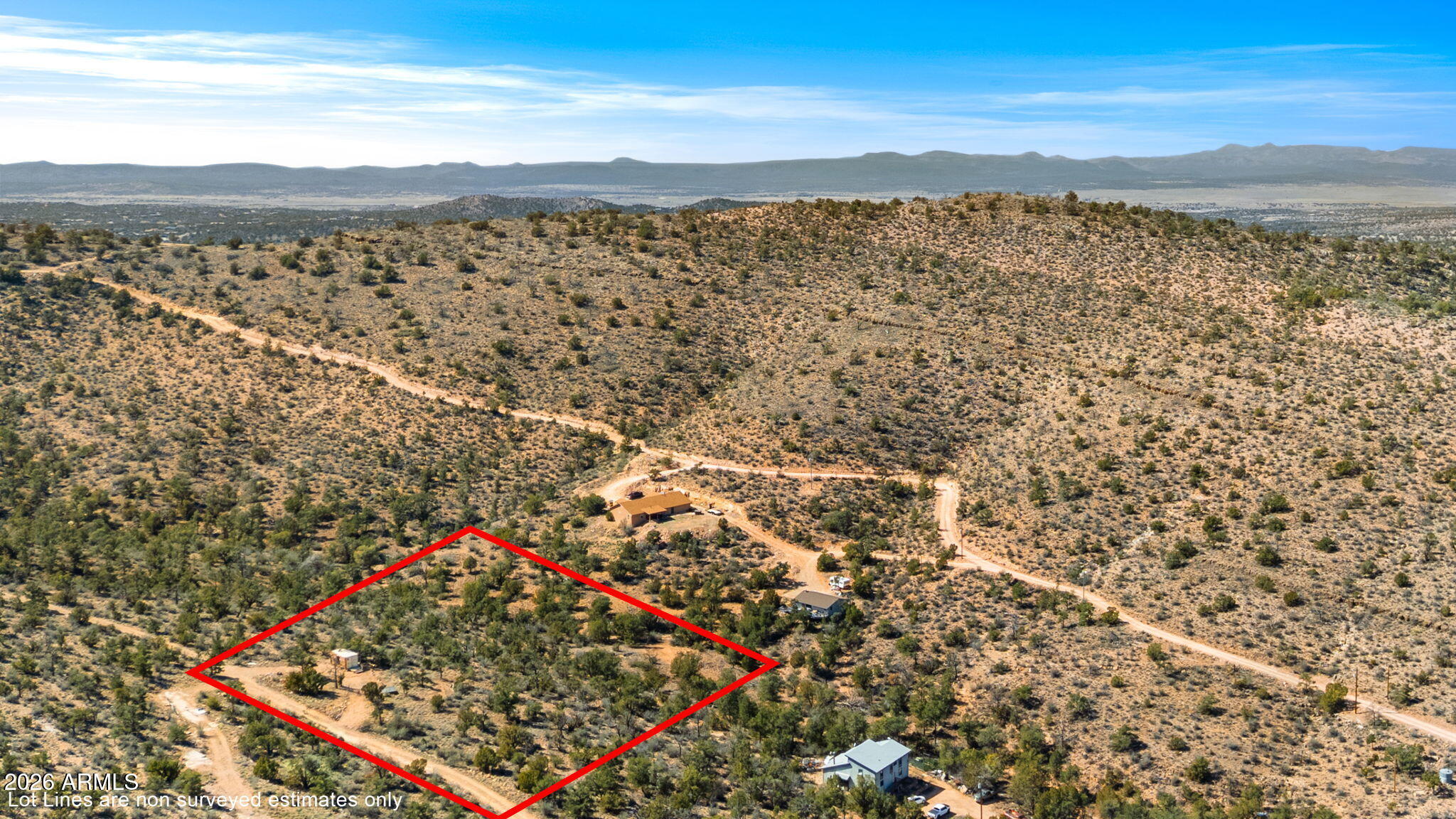 - West Hidden Canyon Road Chino Valley, AZ 86323 - Photo 12 of 19 12-Aerial (1) Lot Lines