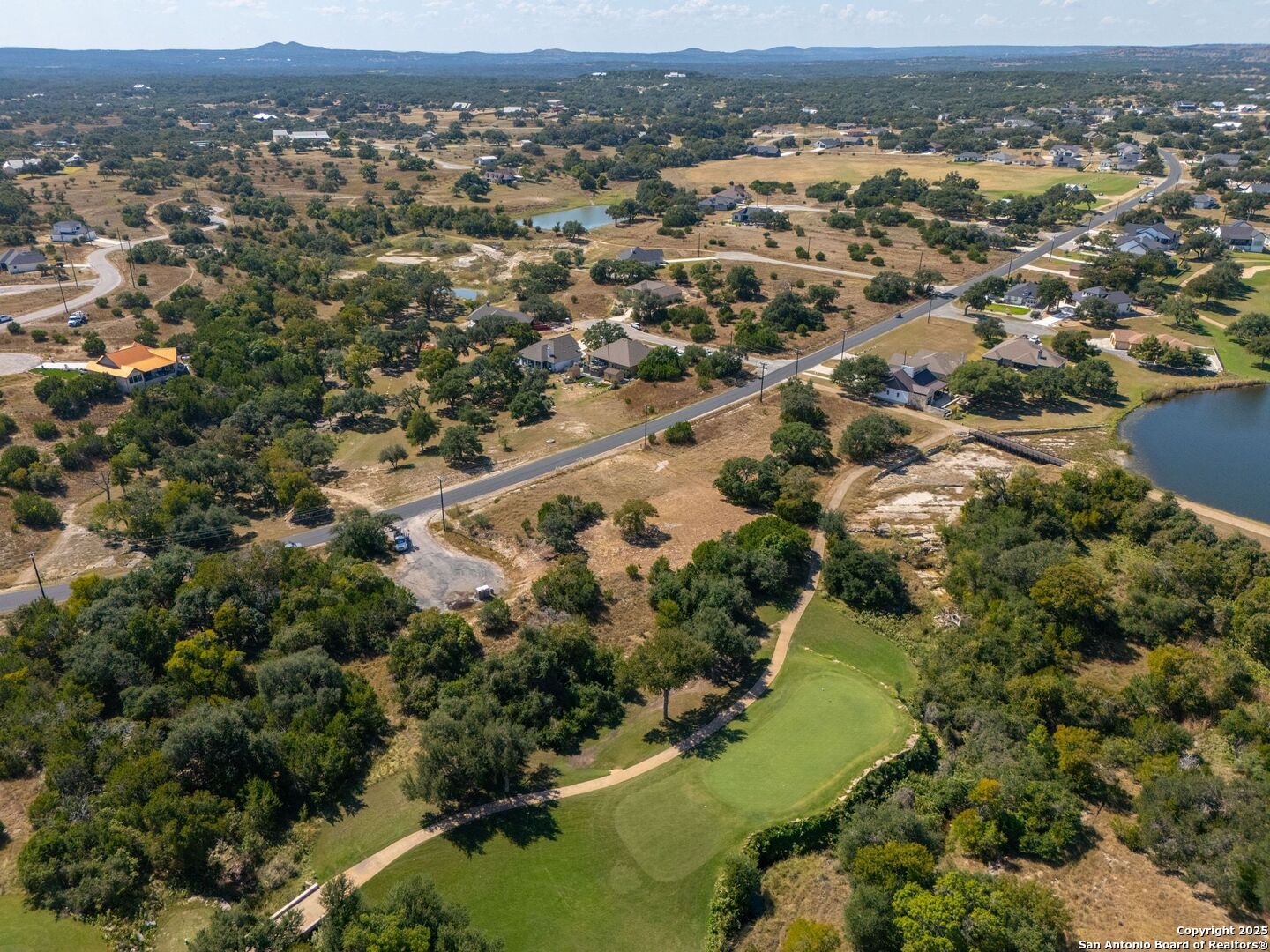 103 Albert Horton Blanco, TX 78606 - Photo 9 of 14 an aerial view of residential houses with outdoor space and trees