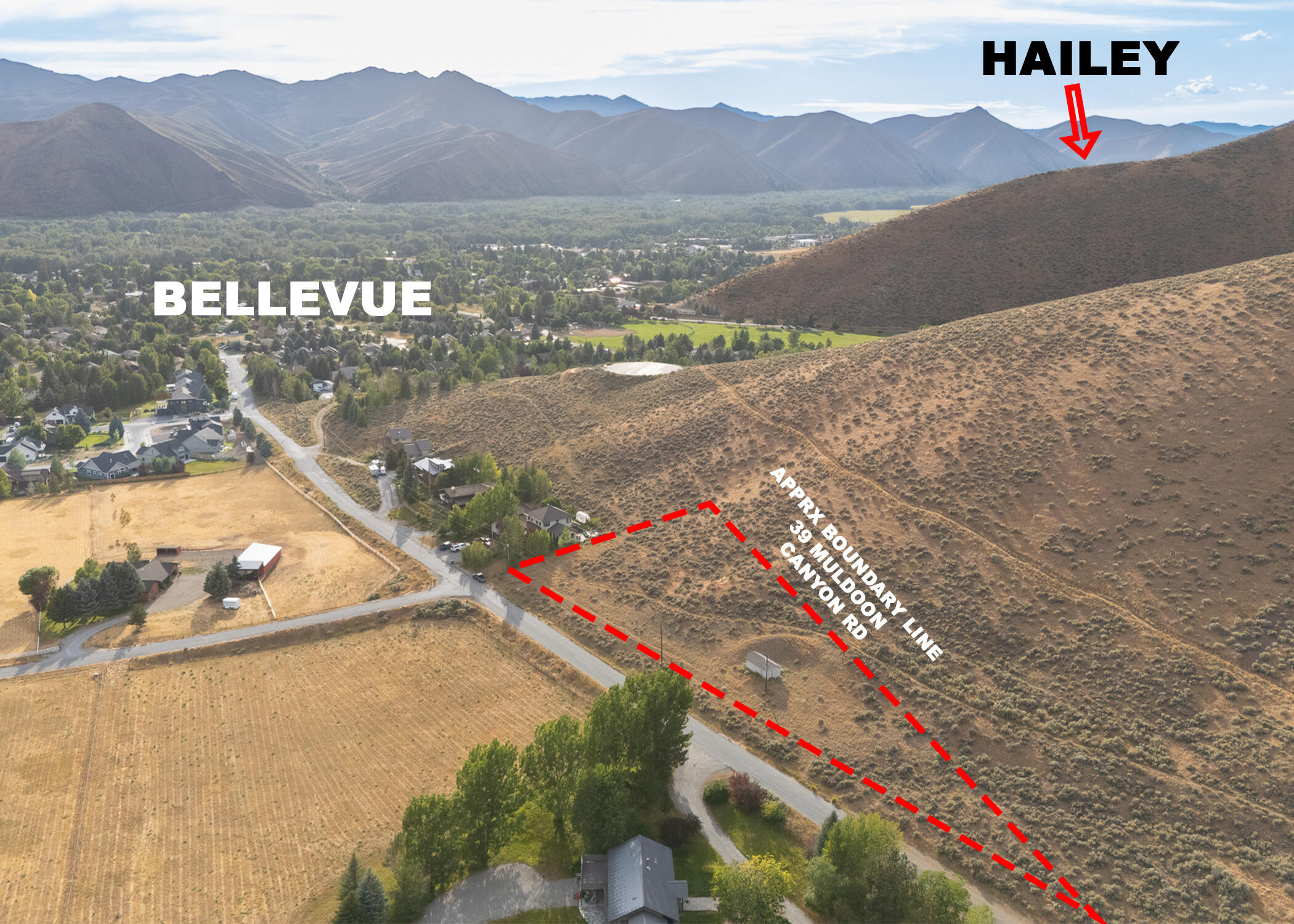 39 Muldoon Canyon Road Blaine County, ID 83313 - Photo 1 of 12 39 Muldoon Canyon Rd Prop Boundary2