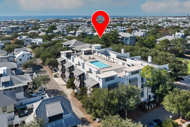 an aerial view of a city