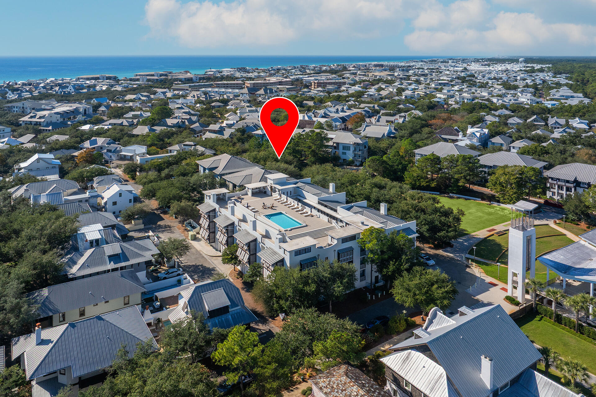 136 Georgetown Avenue, Unit E36 Inlet Beach, FL 32461 - Photo 15 of 55 an aerial view of a city