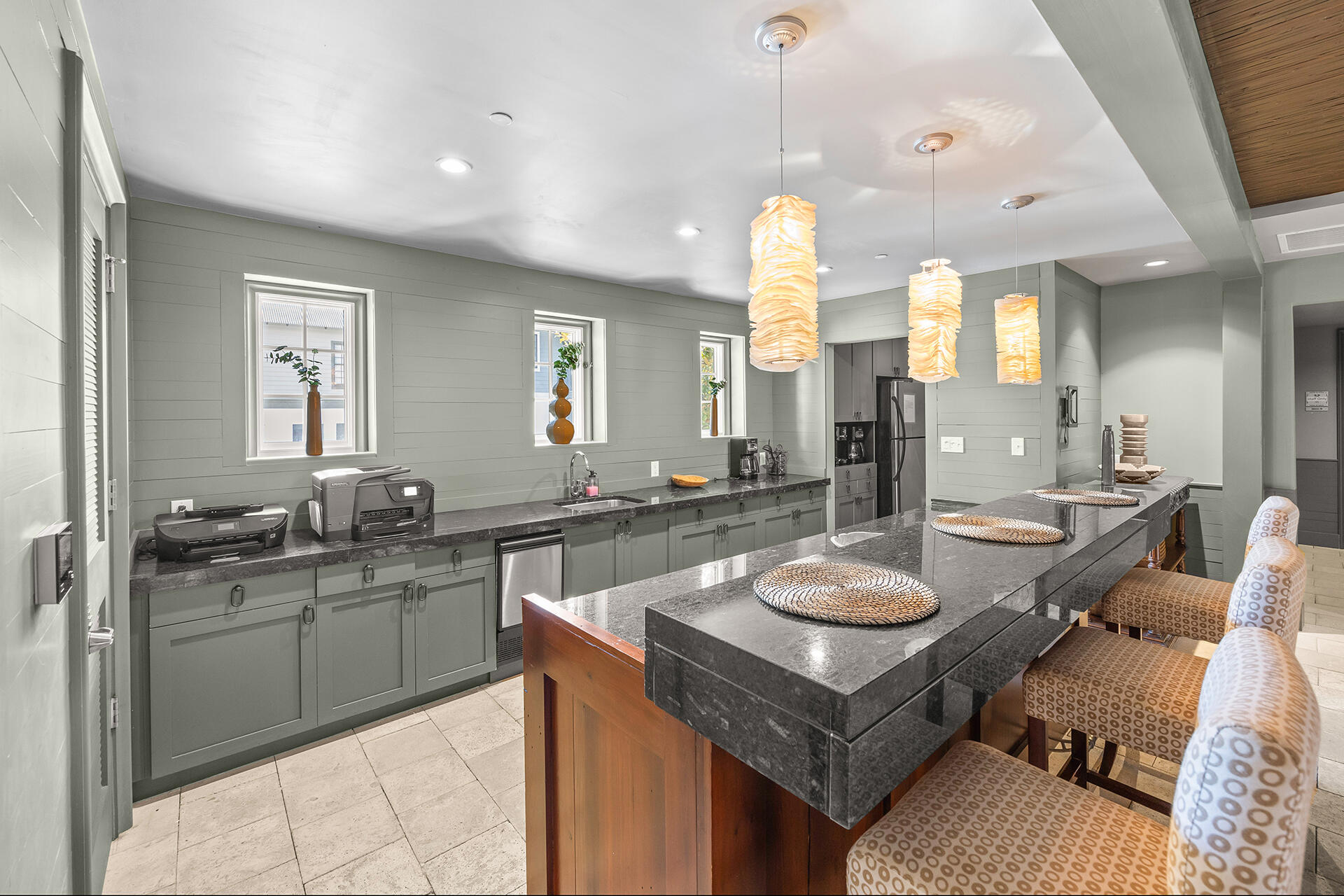 136 Georgetown Avenue, Unit E36 Inlet Beach, FL 32461 - Photo 21 of 54 a kitchen with a sink a counter space and appliances