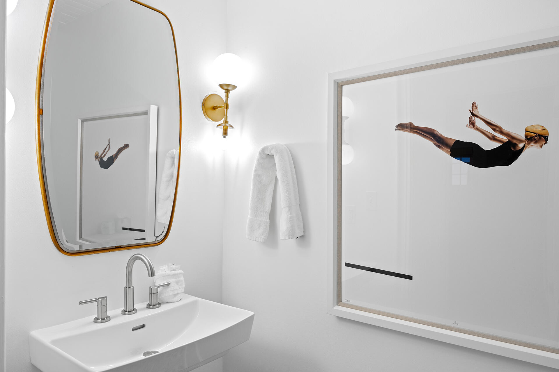 136 Georgetown Avenue, Unit E36 Inlet Beach, FL 32461 - Photo 44 of 54 a bathroom with a sink and mirror