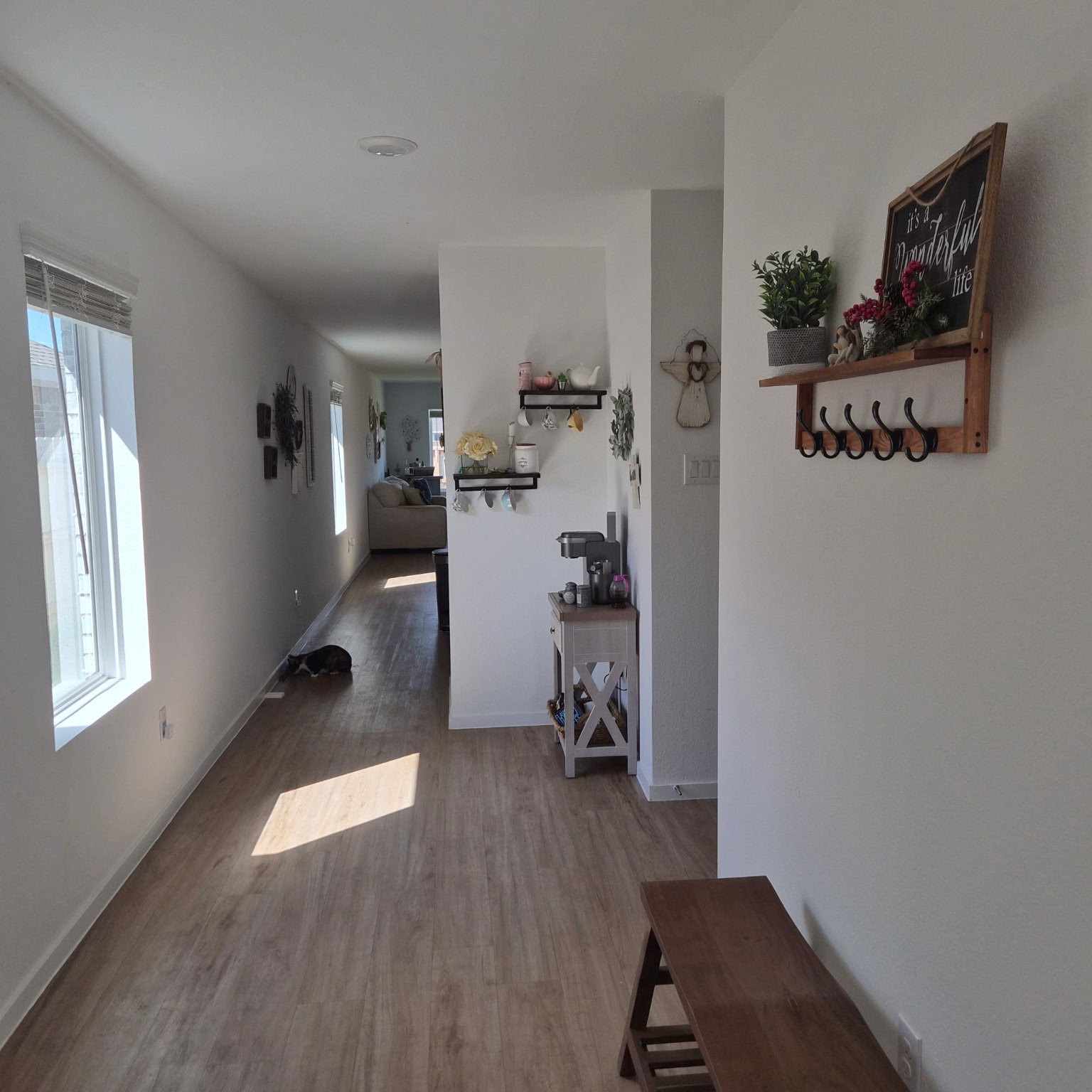 1723 Windrose Bend Angleton, TX 77515 - Photo 12 of 16 a view of a livingroom with wooden floor and a window