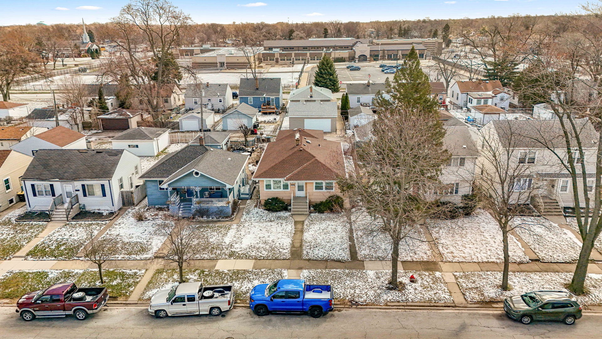 17831 Community Street Lansing, IL 60438 - Photo 20 of 22 an aerial view of a car parked on the roadside