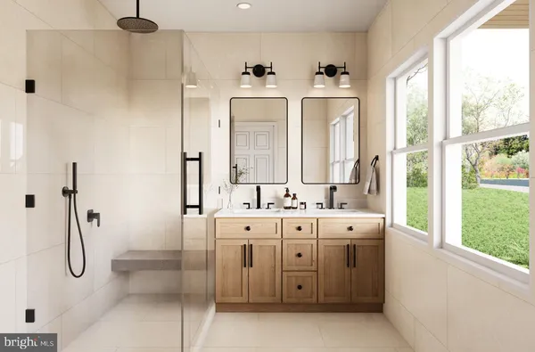 a spacious bedroom with a bed and a window