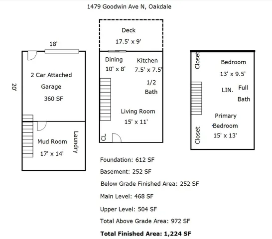 $217,500 | 1479 Goodwin Avenue North, Oakdale, MN 55128
