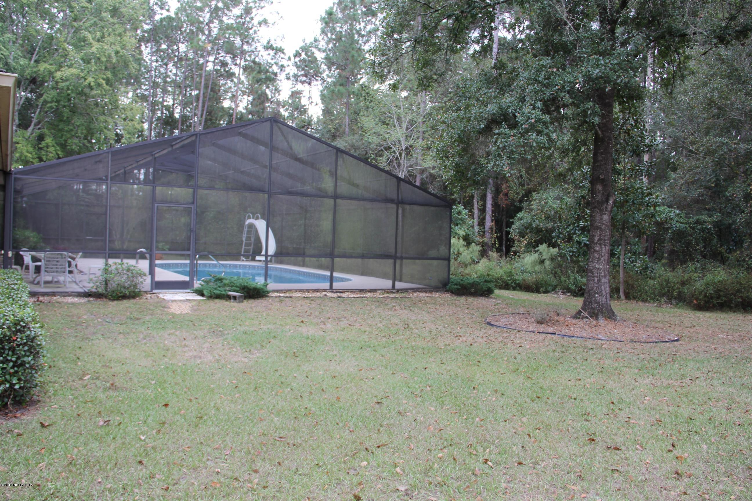 Pool view from the back yard