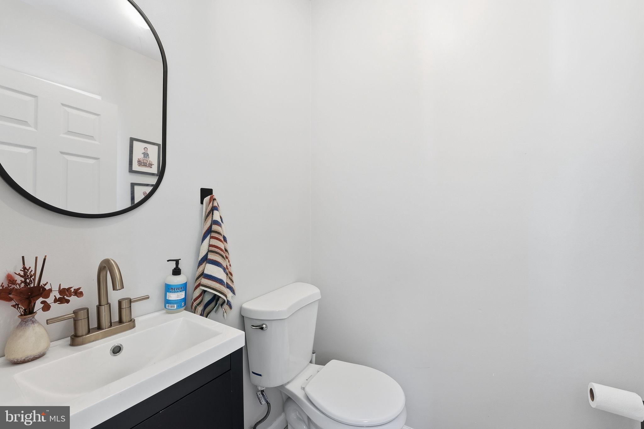 9205 Ivanhoe Road Fort Washington, MD 20744 - Photo 17 of 21 Sleek and modern powder room design.
