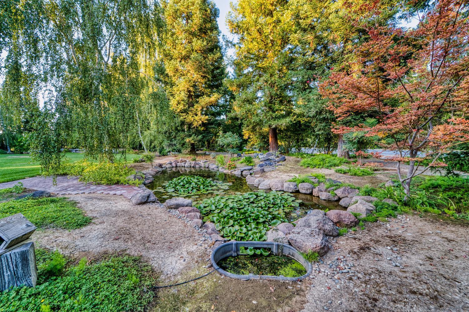 683 Stewart Road Yuba City, CA 95991 - Photo 40 of 55 a view of a garden with large trees