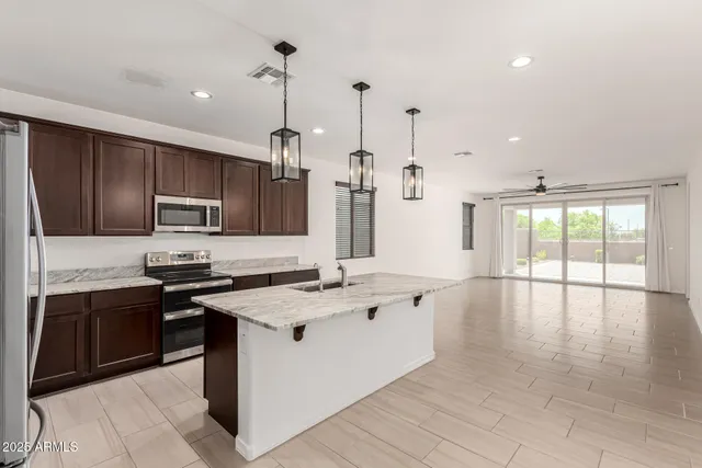 a front view of a house