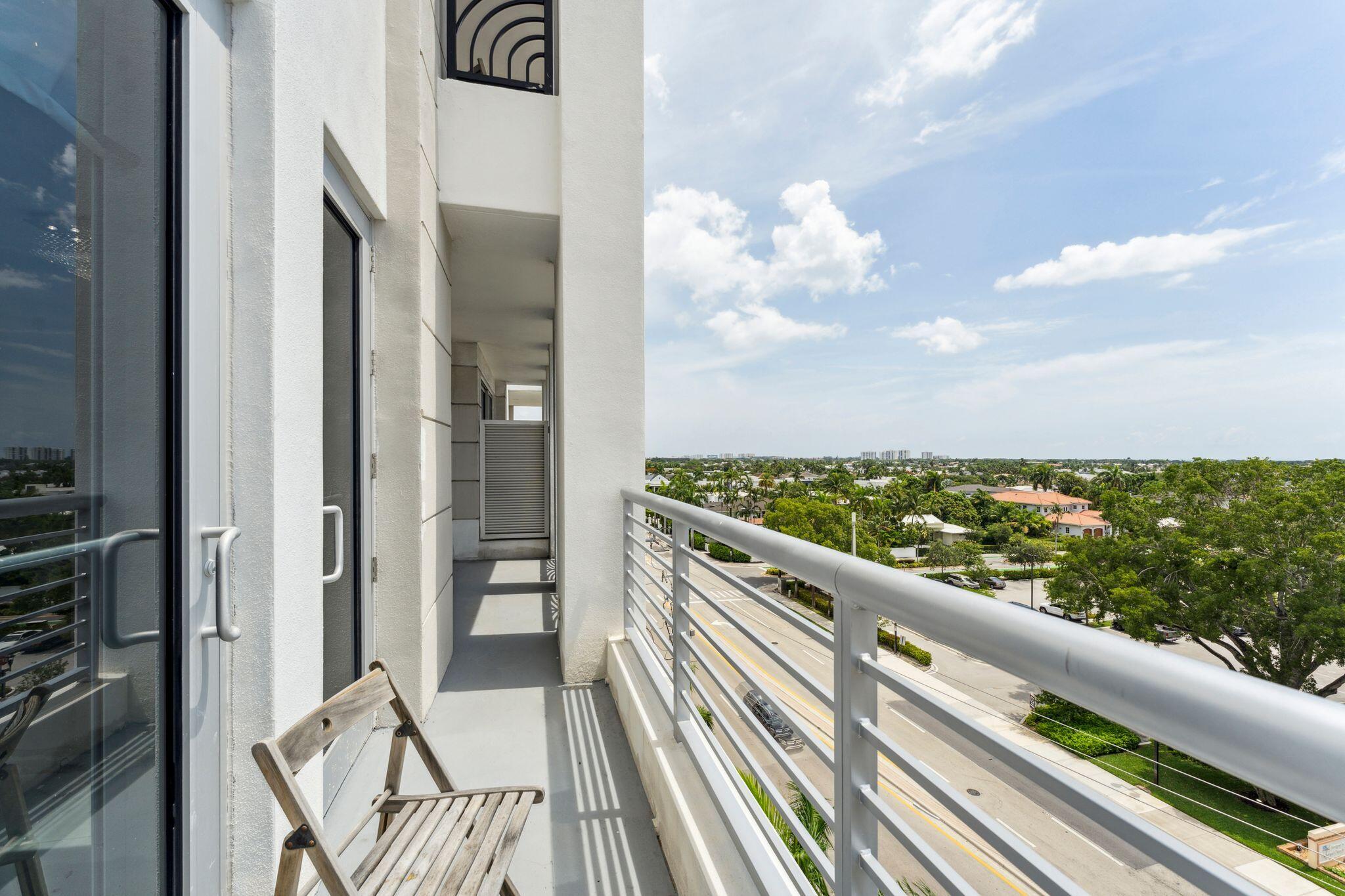 155 East Boca Raton Road, Unit 603 Boca Raton, FL 33432 - Photo 21 of 55 a view of balcony with wooden floor