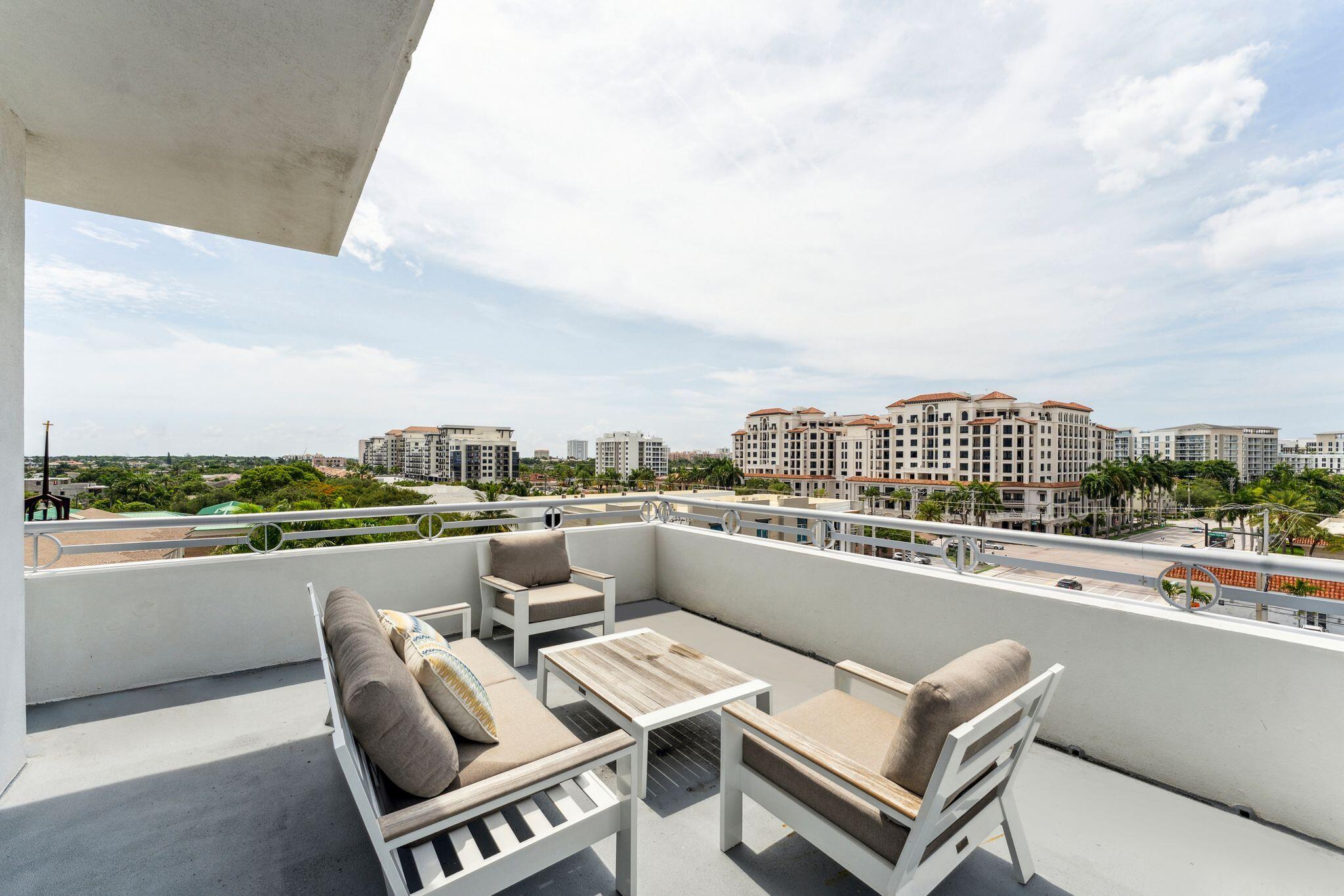 155 East Boca Raton Road, Unit 603 Boca Raton, FL 33432 - Photo 33 of 55 a view of a terrace with furniture