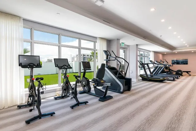 a view of a room with racks