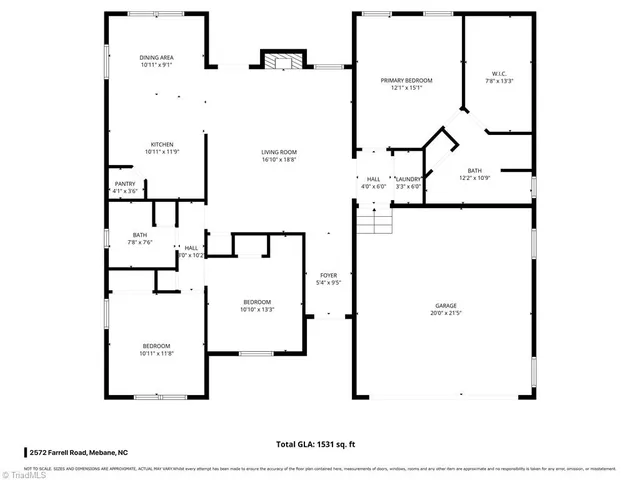 $390,000 | 2572 Farrell Road, Mebane, NC 27302