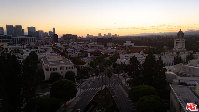 an aerial view of a city