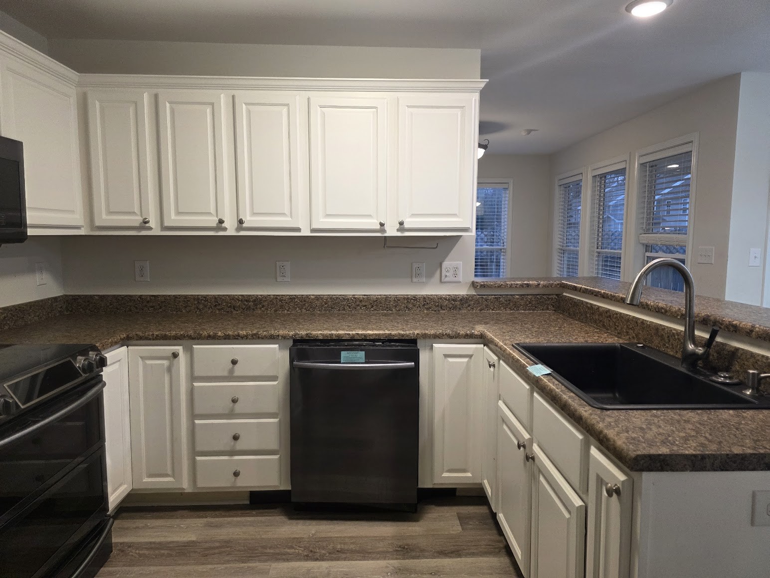 1556 Tylertown Road Clarksville, TN 37040 - Photo 4 of 10 a kitchen with granite countertop a sink and cabinets