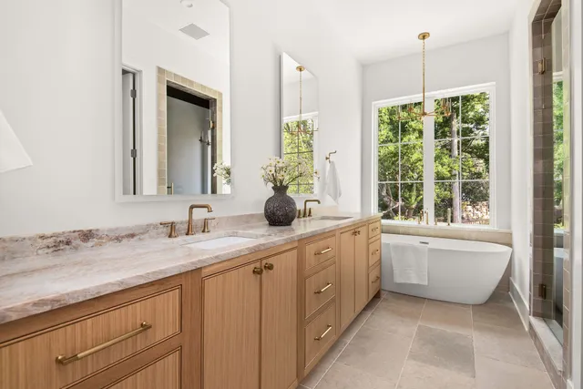 a view of wooden floor and fence