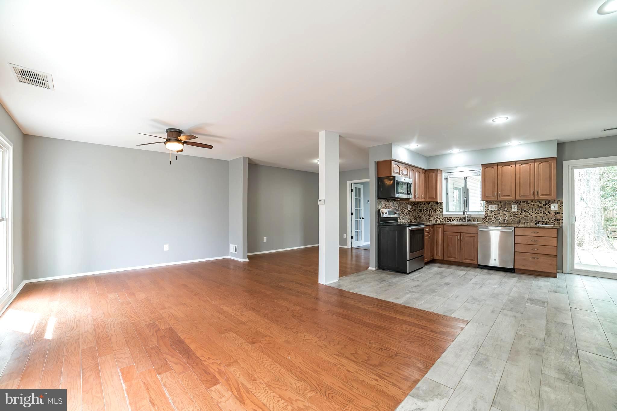Living Room, Dining Room, Kitchen