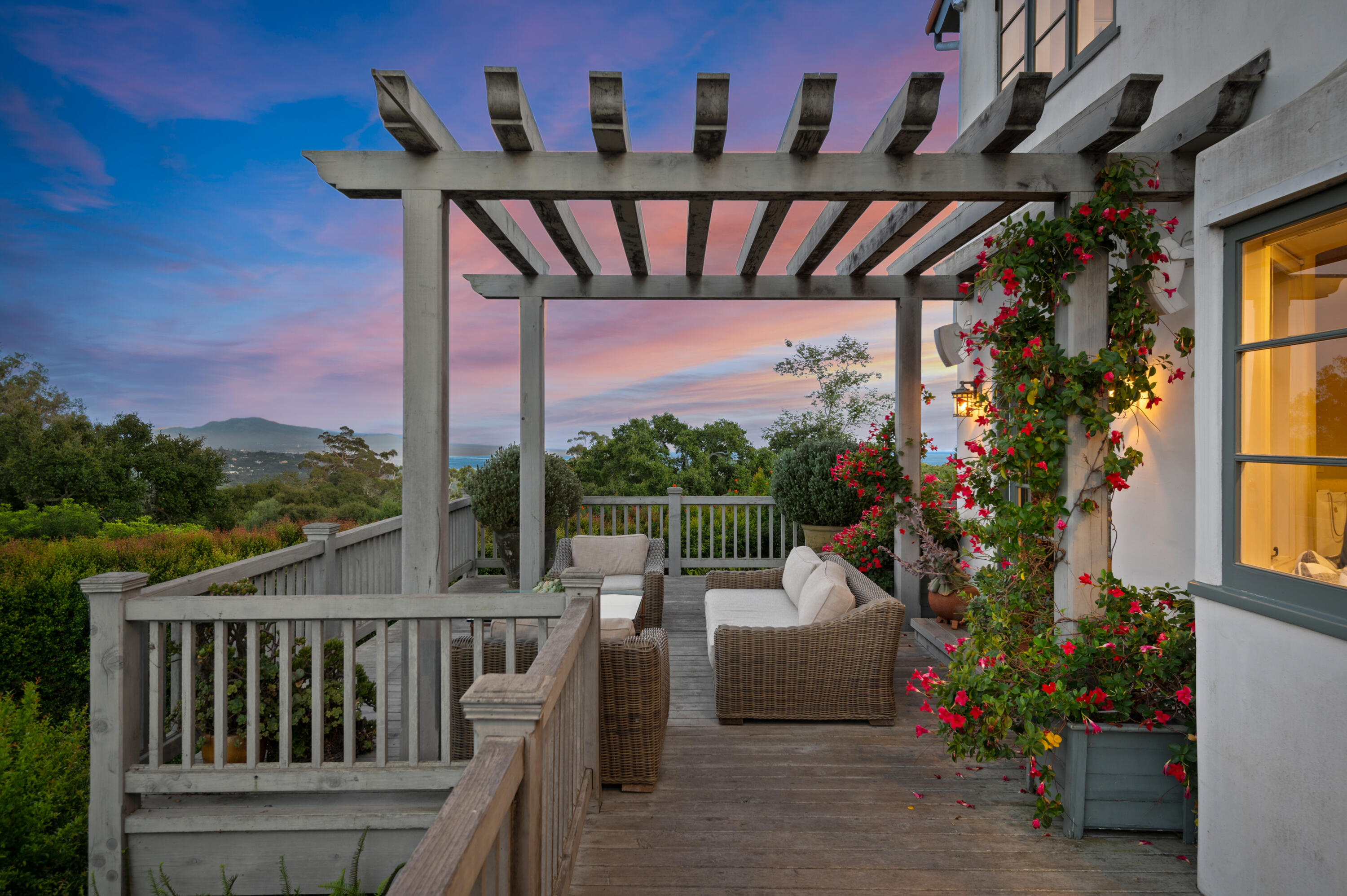 931 Knapp Drive Santa Barbara, CA 93108 - Photo 33 of 40 a view of a balcony deck and a potted plant