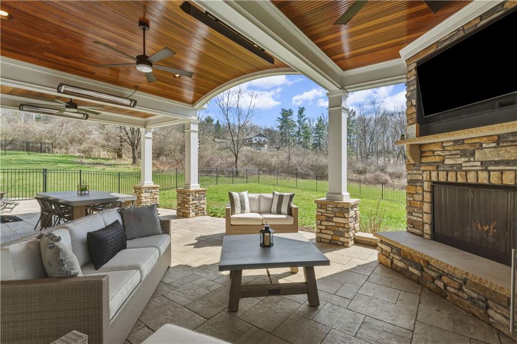 237 Morning Grove Lane Valencia, PA 16059 - Photo 42 of 50 Stained wood ceilings, four built-in heaters w/controlled settings