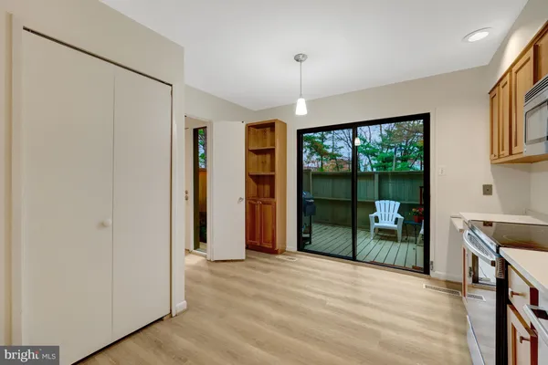 a view of a bathroom from a hallway
