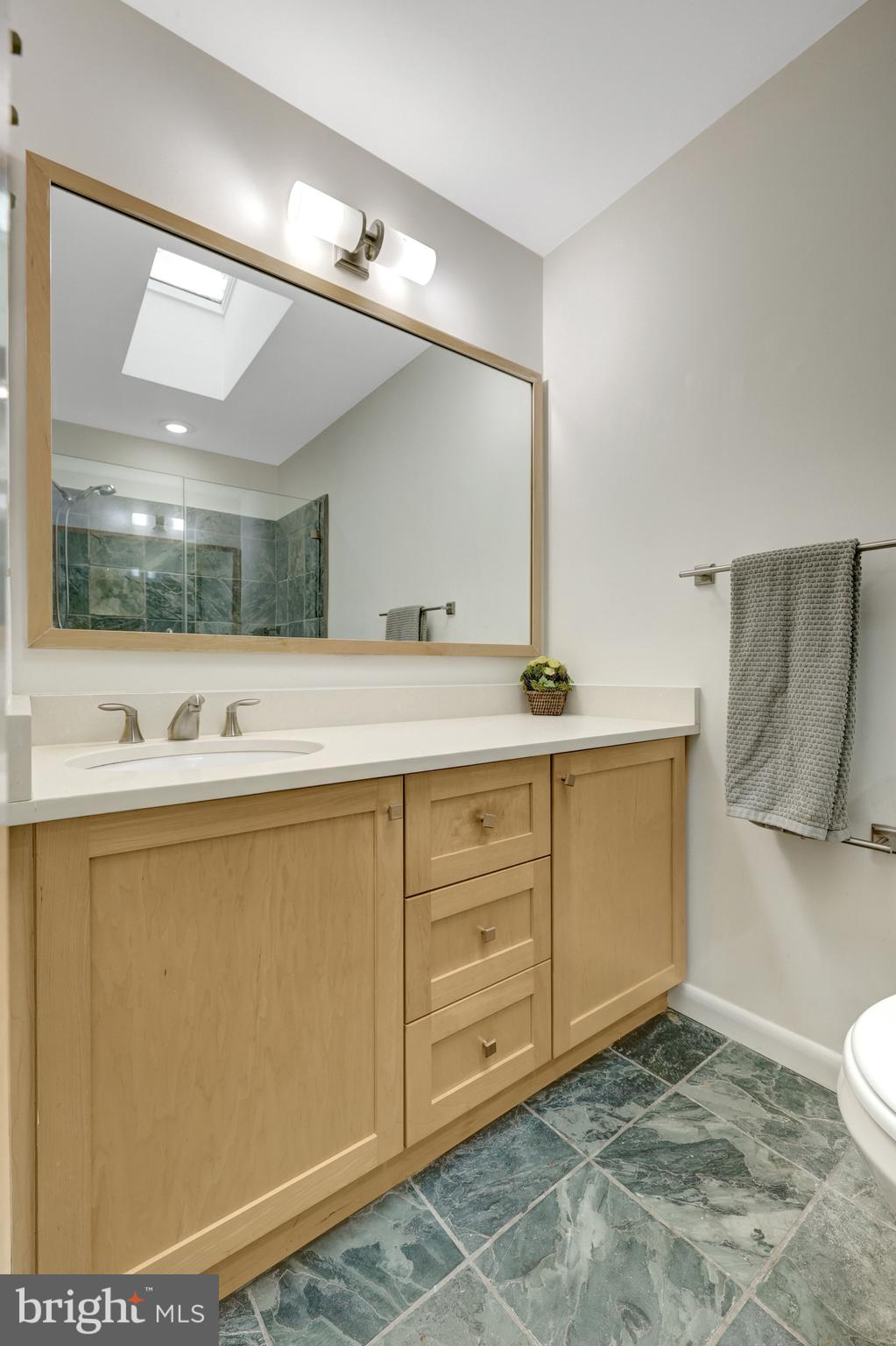 1752 Wainwright Drive Reston, VA 20190 - Photo 27 of 51 Beautiful updated Primary Bathroom with skylight