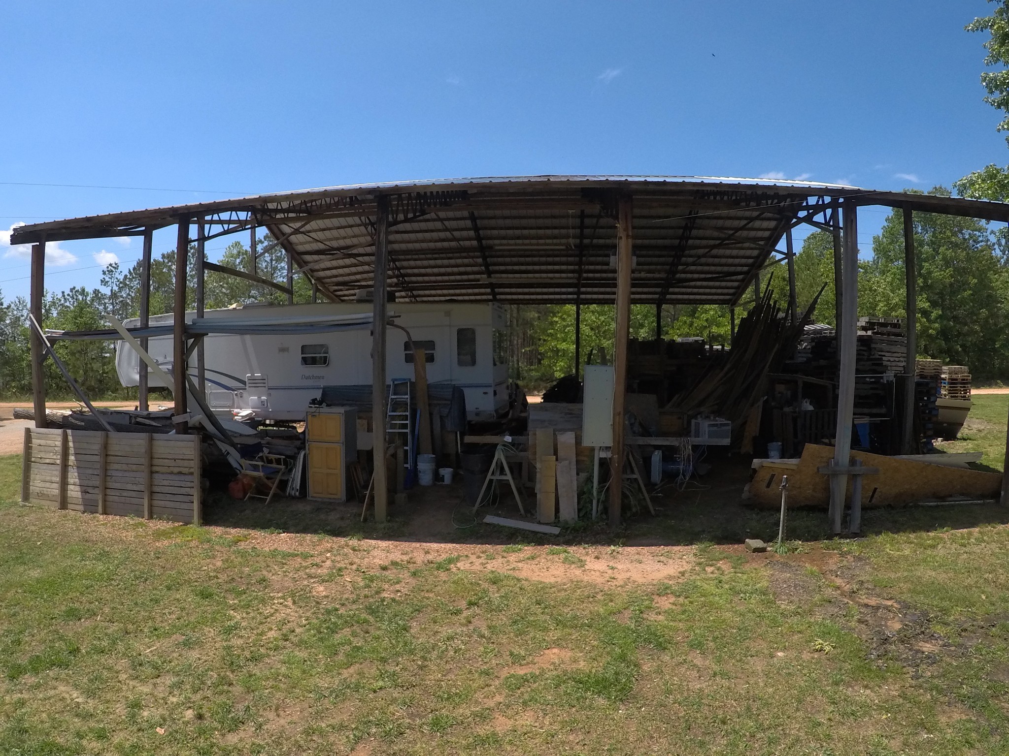 126 Yoder Lane Summertown, TN 38483 - Photo 55 of 69 a view of a bike garage with a patio