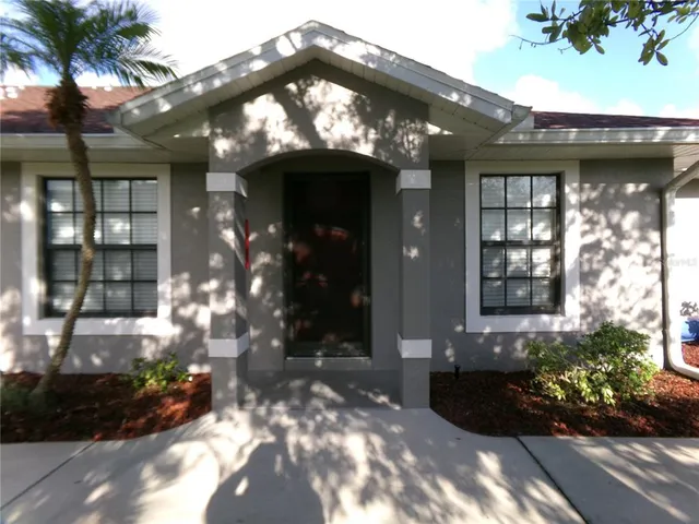 a front view of a house