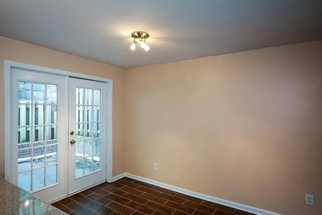 a view of outdoor space with deck and yard