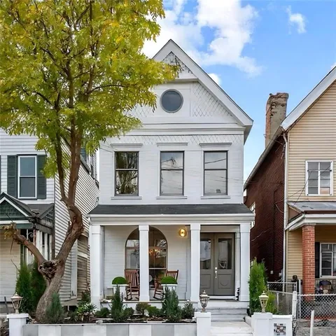 front view of house with a street
