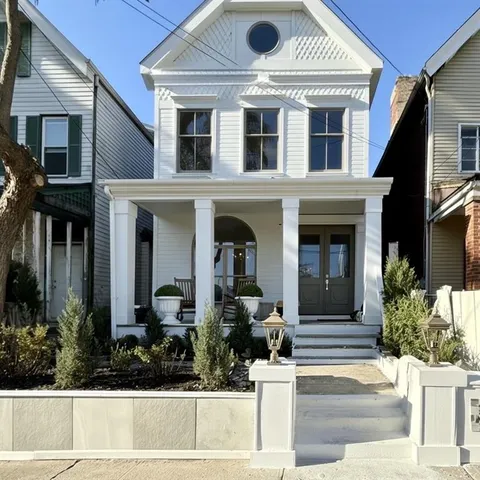 a front view of a house