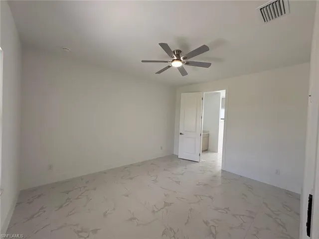 a view of an empty room