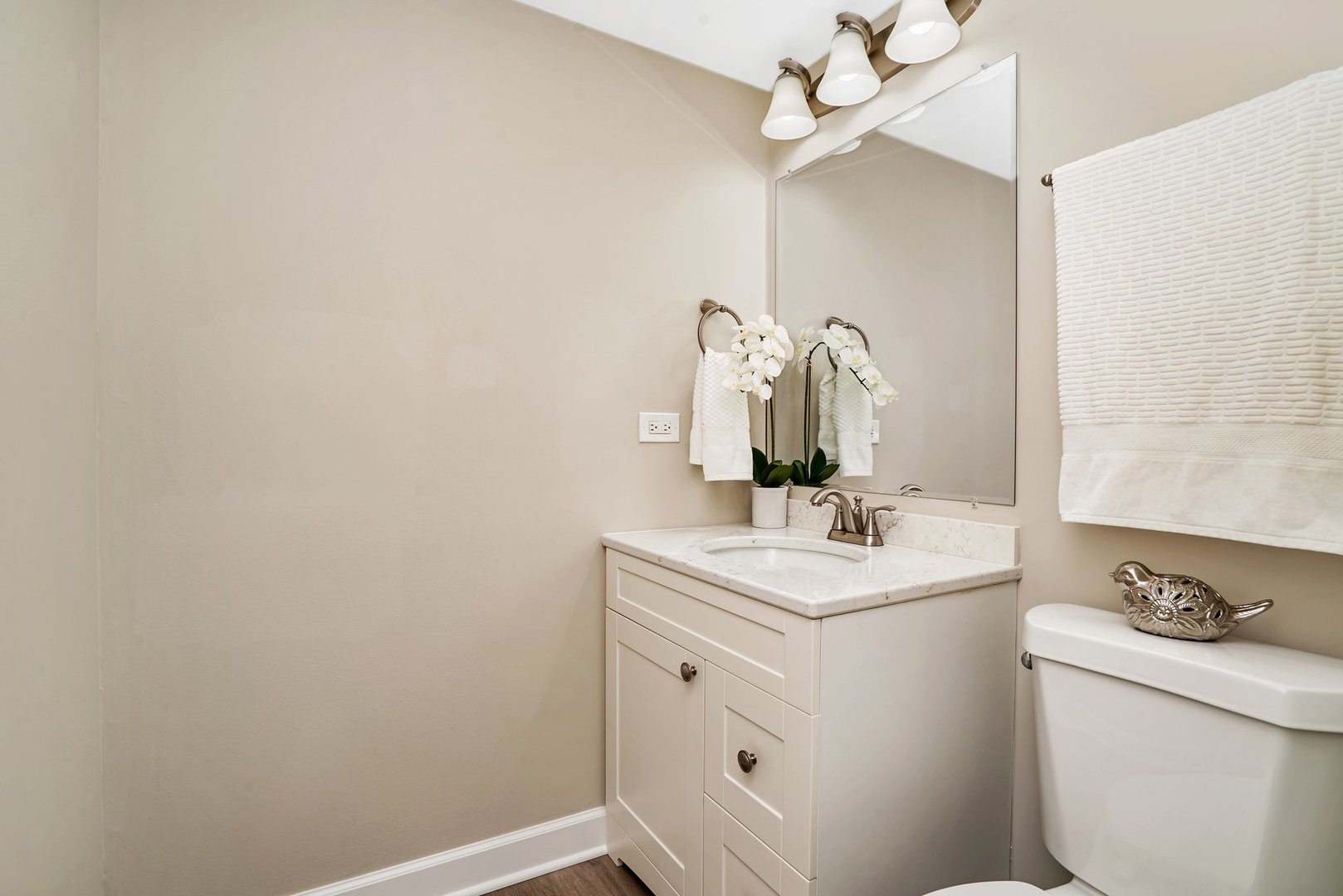161 South Schmidt Road Bolingbrook, IL 60440 - Photo 20 of 26 a bathroom with a sink vanity and a mirror