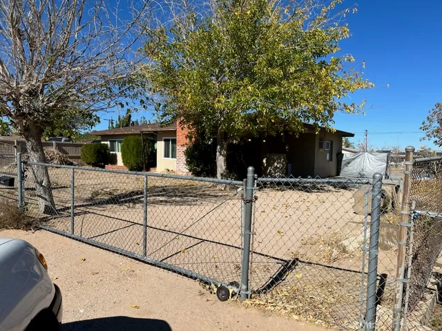 a view of a terrace with trees
