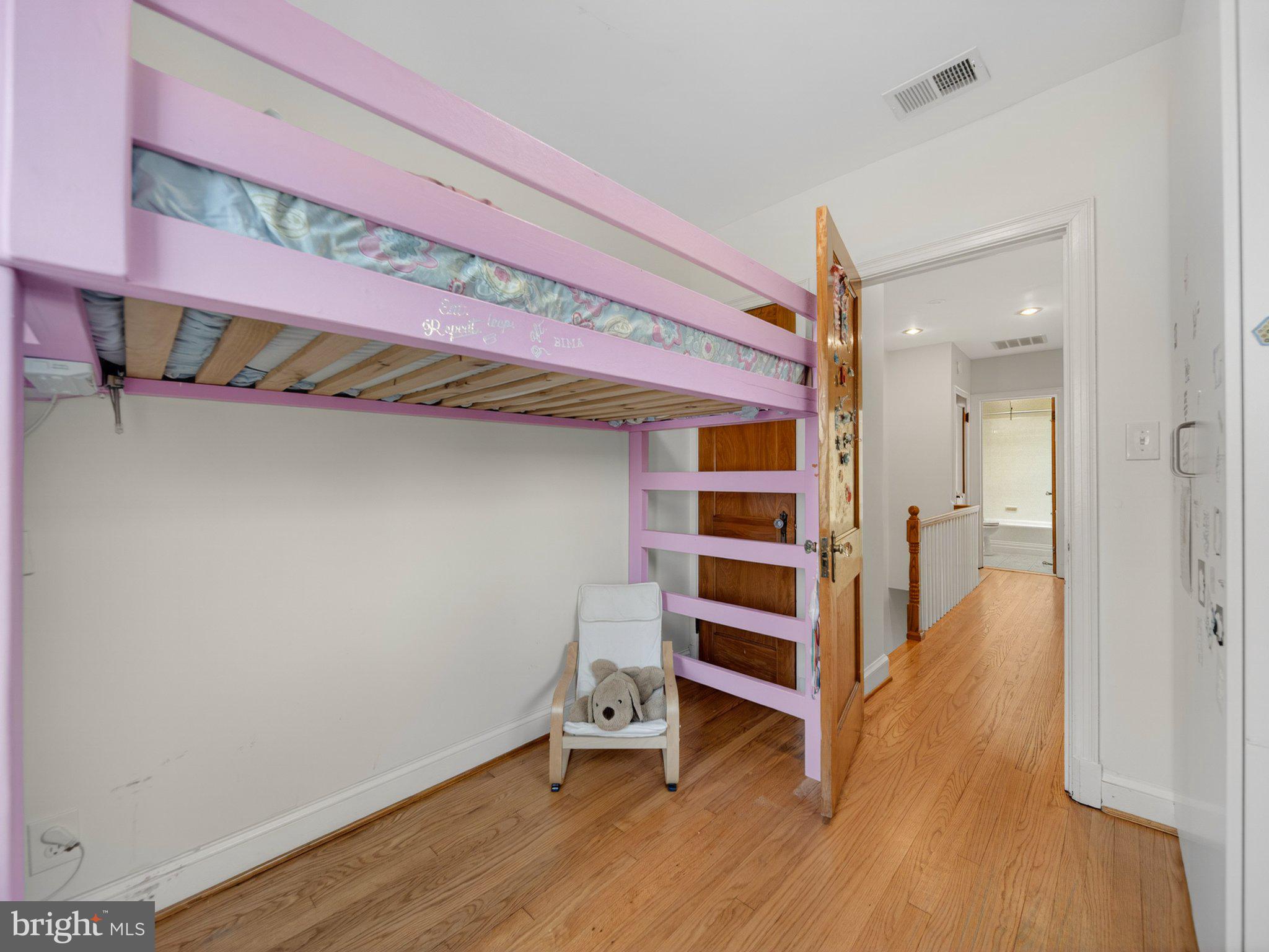 2119 Huidekoper Place Northwest Washington, DC 20007 - Photo 28 of 37 Charming kids' room with lofted bed.