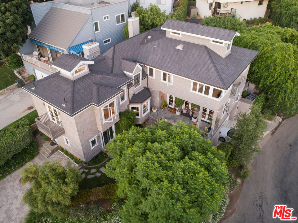 2962 Valmere Drive Malibu, CA 90265 - Photo 48 of 50 an aerial view of a house with a garden