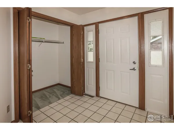 a view of an empty room