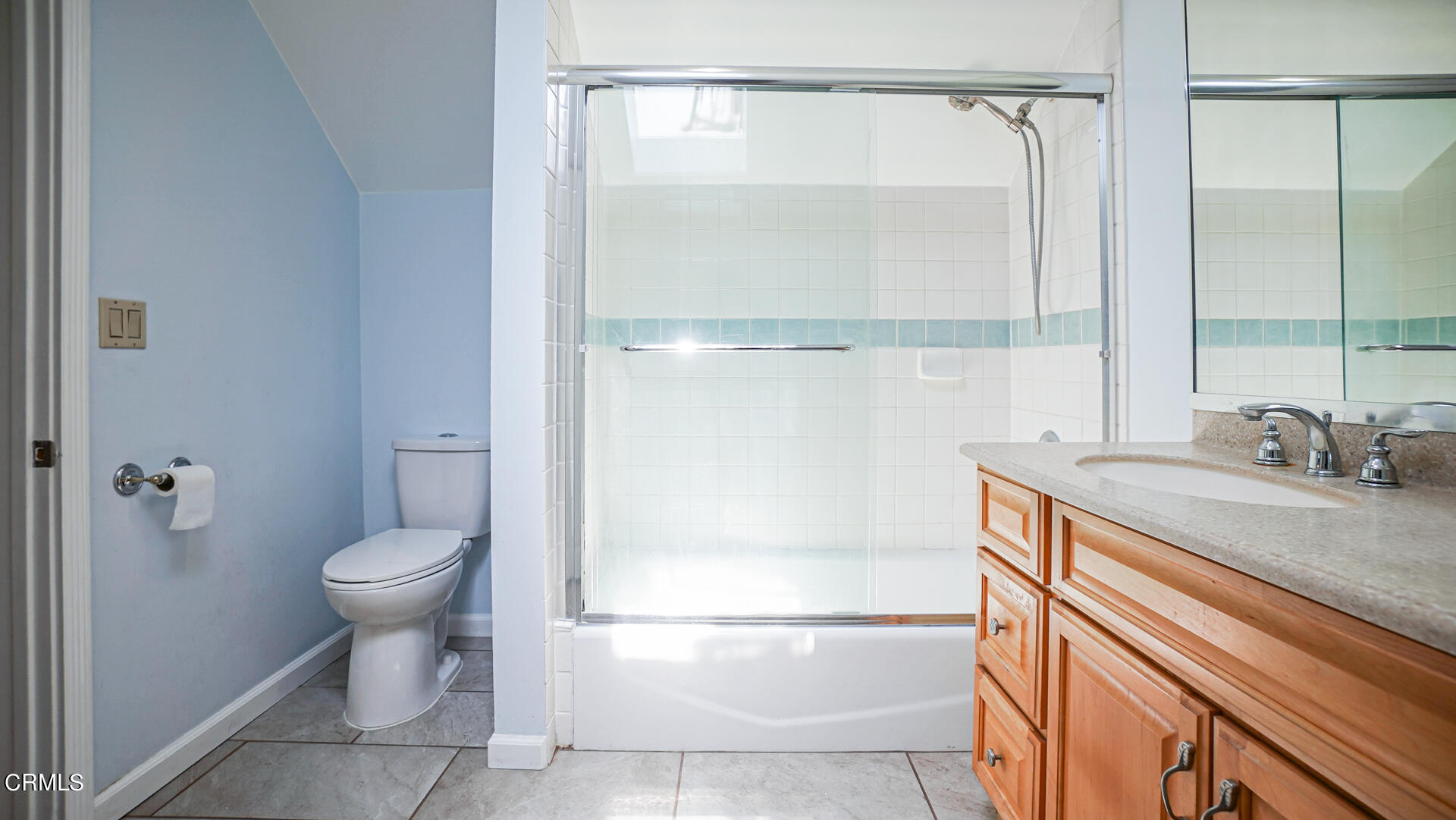 3821 Elma Road Pasadena, CA 91107 - Photo 23 of 27 a bathroom with a granite countertop sink toilet and shower