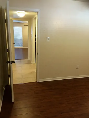 a view of a livingroom with a window