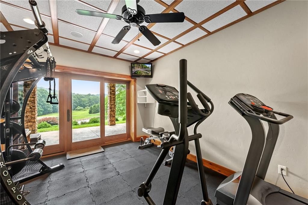 10126 Old Rte 56 Shelocta, PA 15774 - Photo 32 of 50 a view of a room with gym equipment