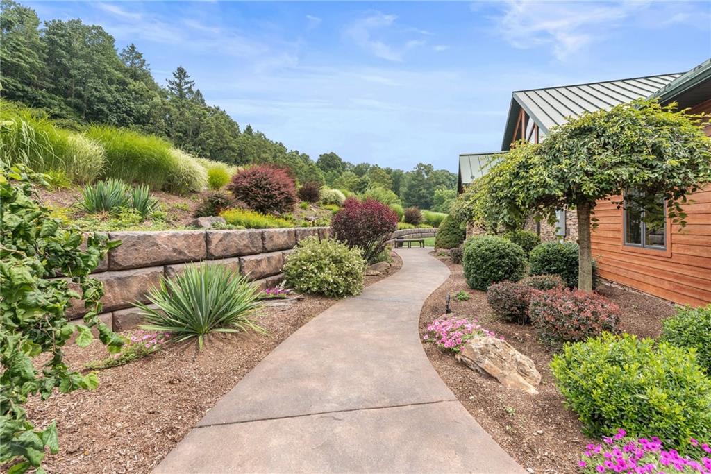10126 Old Rte 56 Shelocta, PA 15774 - Photo 6 of 50 a view of a garden with a fountain