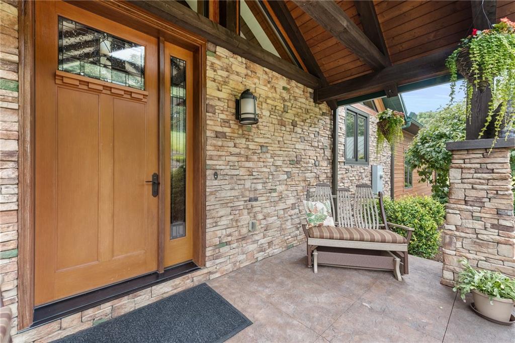 10126 Old Rte 56 Shelocta, PA 15774 - Photo 7 of 50 a view of a patio with table and chairs and potted plants