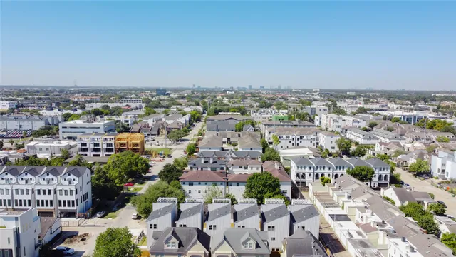 an aerial view of multiple house