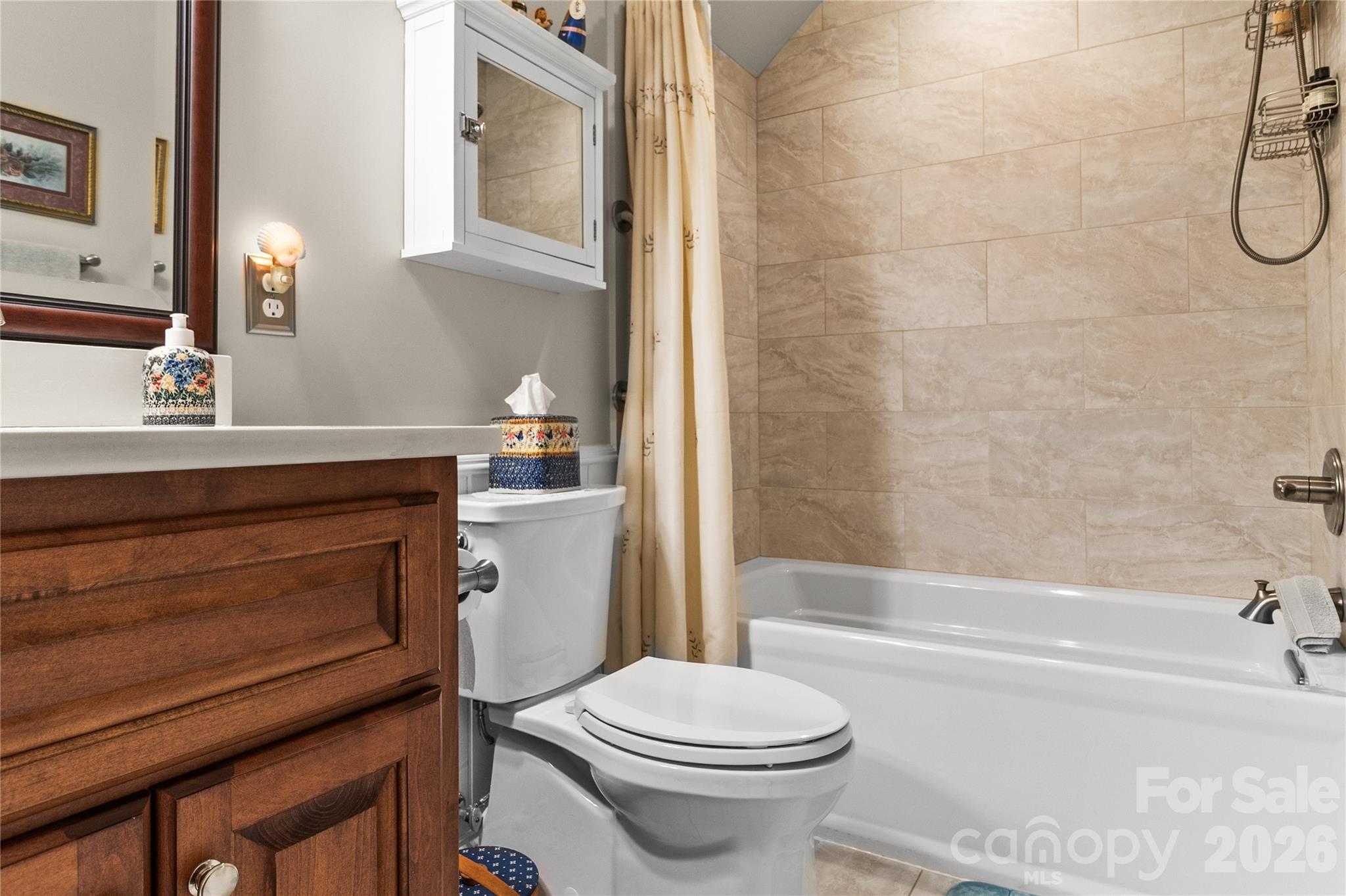 1103 River Ridge Way Lenoir, NC 28645 - Photo 26 of 46 a bathroom with a sink a toilet and shower