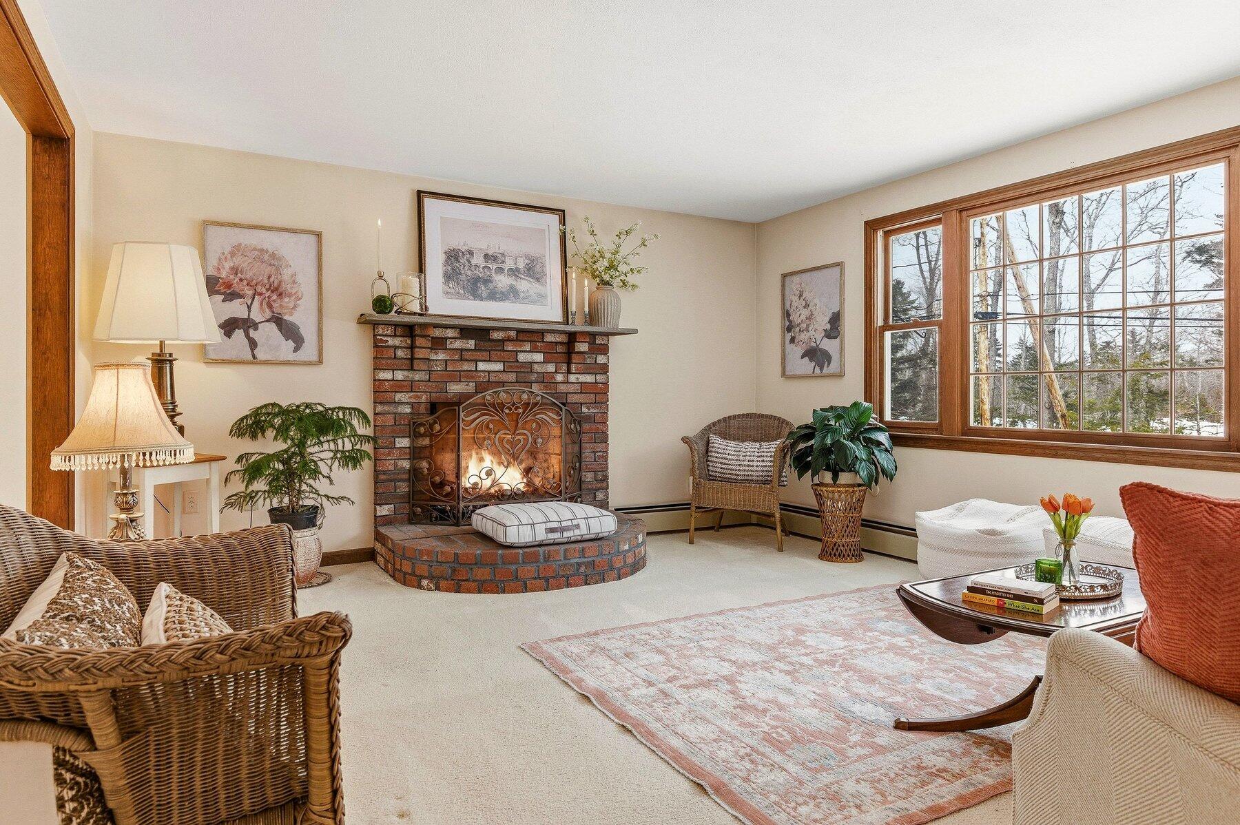 31 Clay Hill Road York, ME 03902 - Photo 17 of 34 Living room with gas fireplace