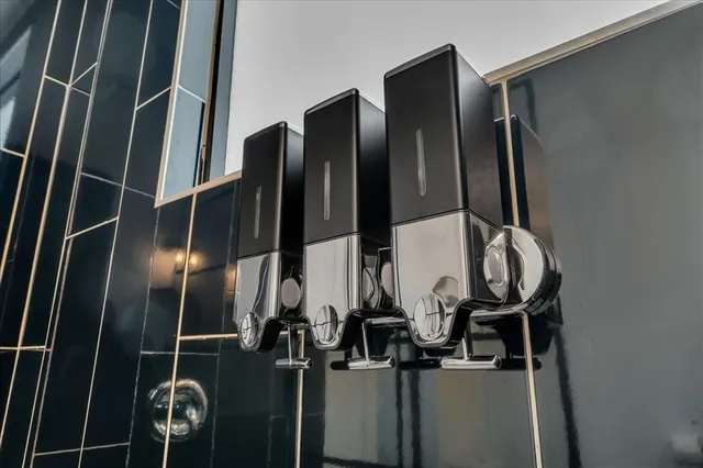 a close view of closet