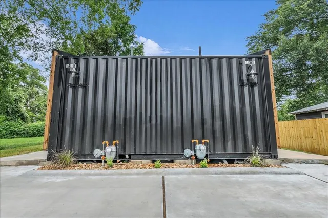 a view of a building with street view