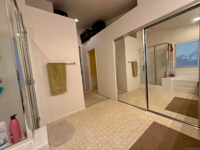 a room with a window and gym equipment