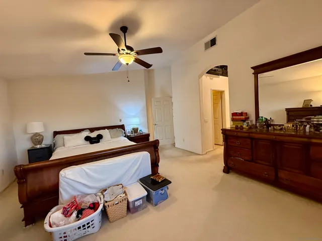 a workspace with furniture